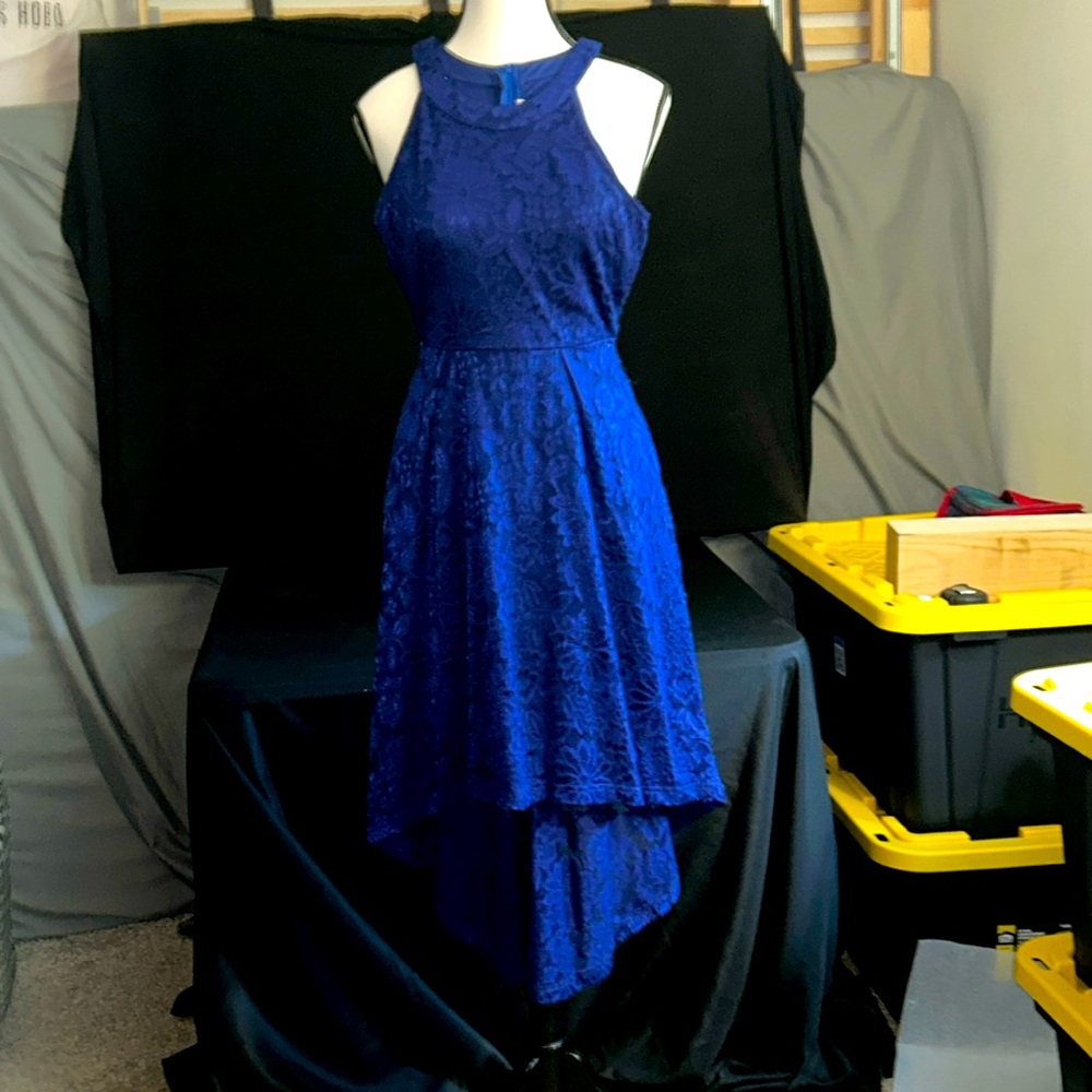 royal blue kids dress